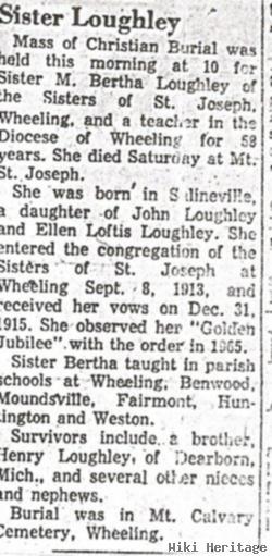 Sr M. Bertha Loughley