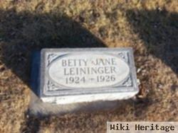 Betty Jane Leininger