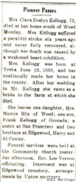 Clara Evelyn Conley Kellogg