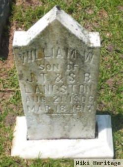 William W Langston