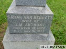 Sarah Ann Bennett Anthony