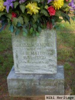 Augusta Maria Semones Mattox