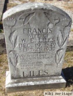 Sarah Frances R Ficklin Liles