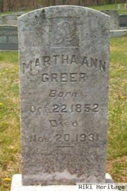 Martha Ann Isaacs Greer