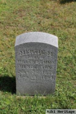 Mertie M Henderson