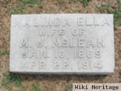 Malinda Ella Kizziar Mclean