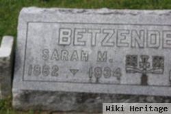 Sarah M. Betzenderfer