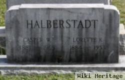 Casper W Halberstadt