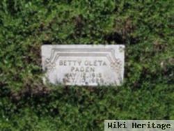 Betty Oleta Paden