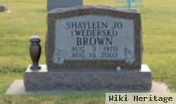 Shayleen Jo Wederski Brown