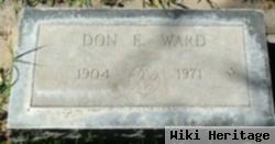 Donald E "don" Ward