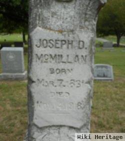 Joseph D Mcmillan