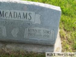 Minnie Sims Mcadams