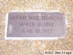 Sarah Mae Duncan Duncan