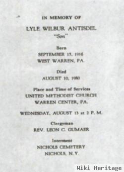 Lyle Wilbur Antisdel