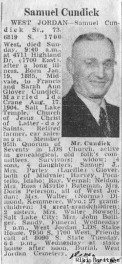 Samuel Cundick, Sr