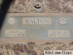 Leroy L Walton