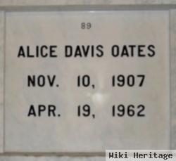 Alice Davis Oates