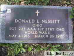 Donald E Nesbitt