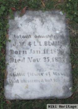 Infant Dau J W & L L Blum