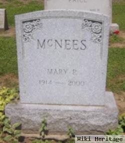 Mary P Mcnees