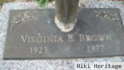 Virginia E Brown