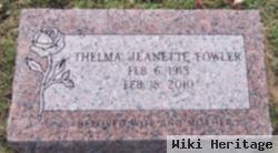 Thelma Jeanette Fowler