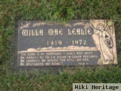 Willa Mae Lealie