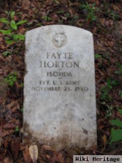 Pvt Fayette Horton