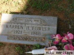 Warren Harding Fowler