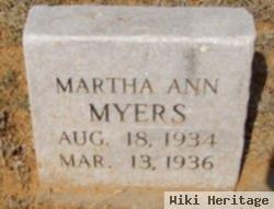 Martha Ann Myers