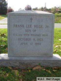 Frank Lee Hege, Jr