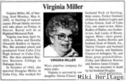 Virginia M Rudkin Miller