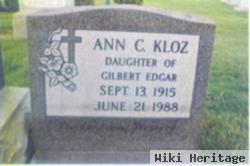 Ann C. Edgar Kloz