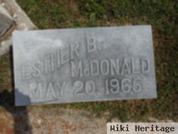 Esther Barnett Mcdonald