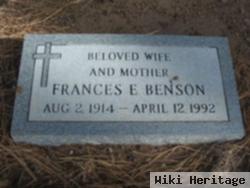 Frances E Benson