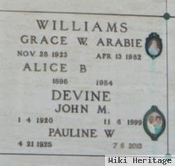 Grace Williams Arabie