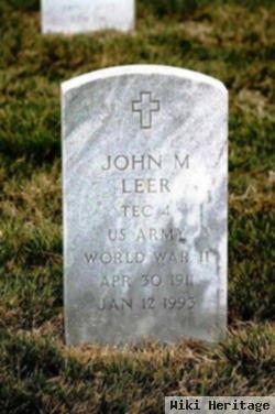 John M Leer