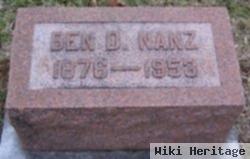 Benjamin D. "ben" Nanz, Sr