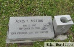 Agnes F Beckton