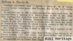 Sylvan Adolph Davis, Sr