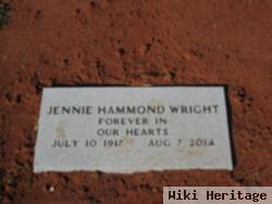 Jennie Maye Hammond Wright