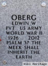 Edwin W Oberg