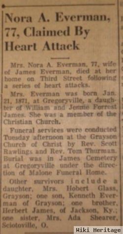 Nora James Everman