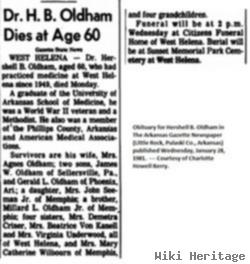 Dr Hershell B. Oldham