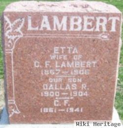 Dallas R Lambert