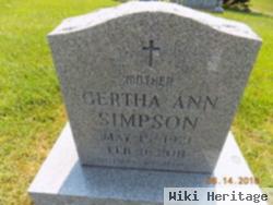 Gertha Ann Agee Simpson