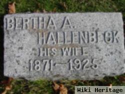 Bertha A. Hallenbeck Berray