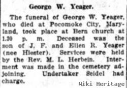 George W. Yeager