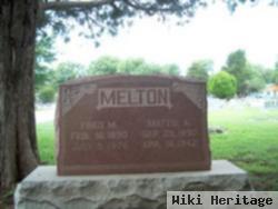 Mattie A. Cowan Melton